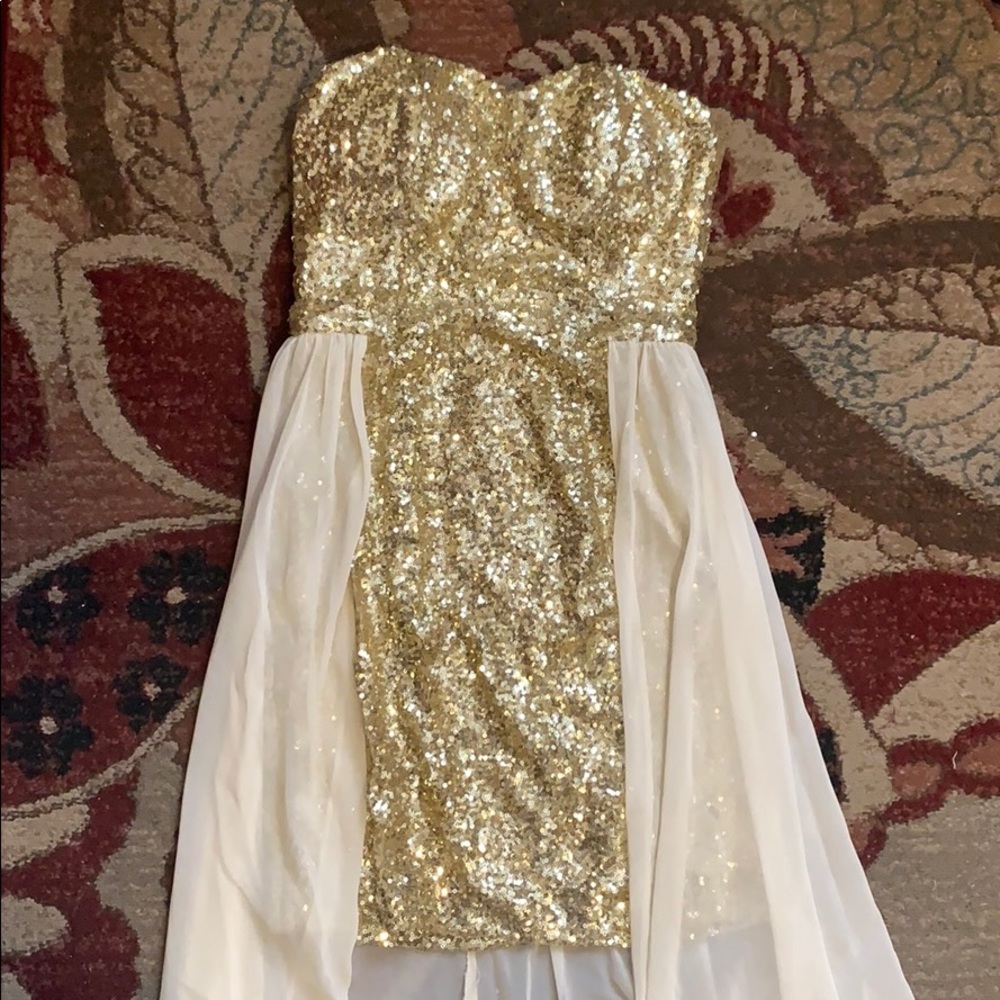 B. Darlin gold party dress